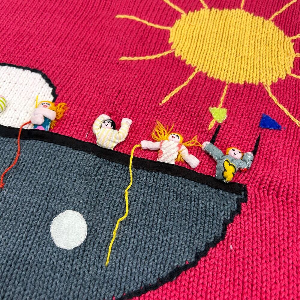 Handmade Vintage Sweater Shirt Size Medium - Picture 5 of 6